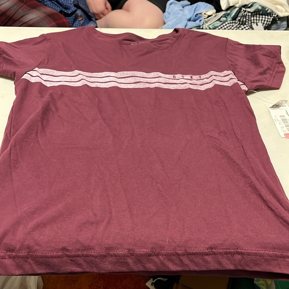 Roxy Burgundy Tshirt Sz Juniors L